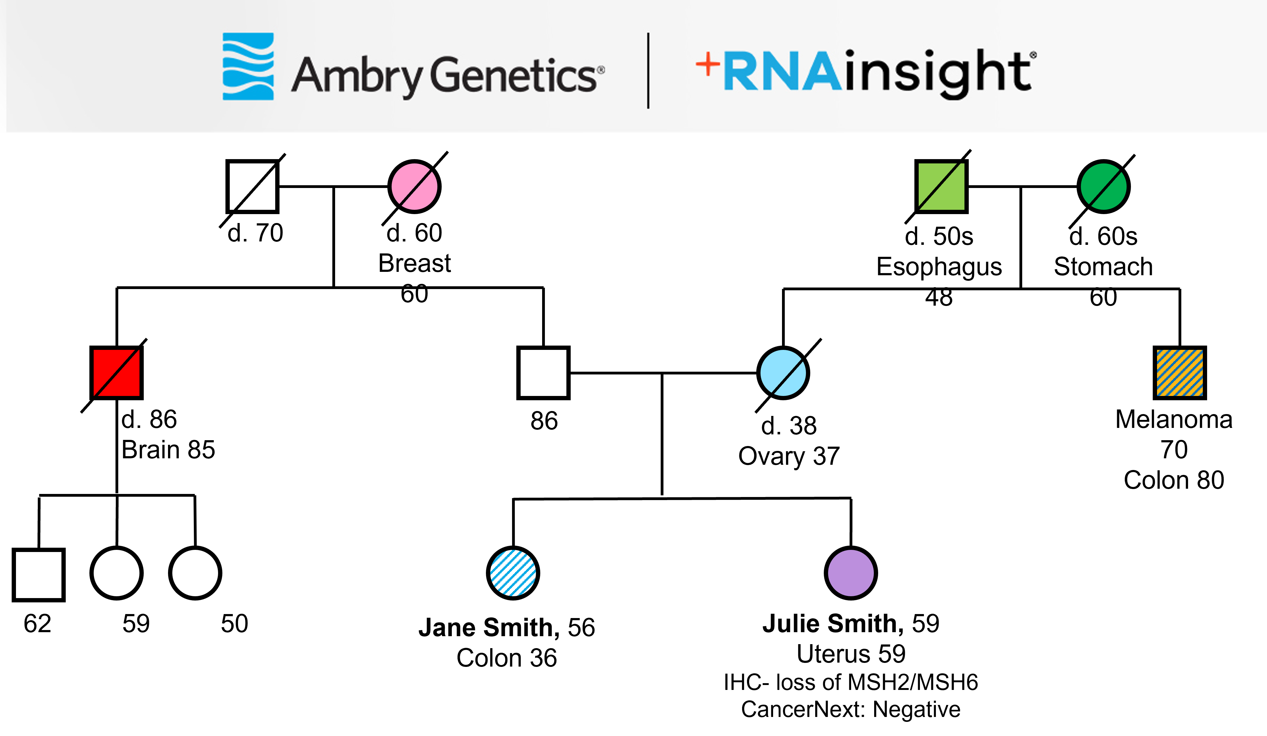 Lynch syndrome family treee